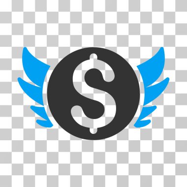 Melek yatırım vektör simgesi