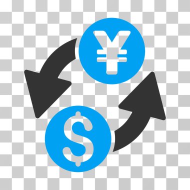 Dolar Yen Exchange vektör simgesi