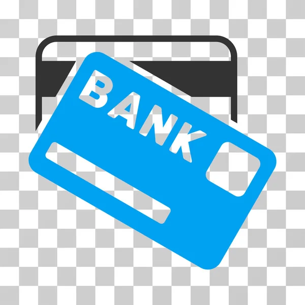 Tarjetas bancarias Vector Icono — Vector de stock