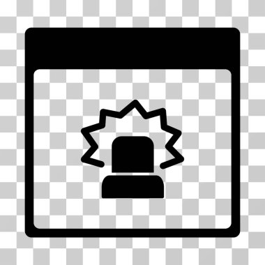 Uyarı takvim sayfası vektör simgesi