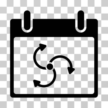 Siklon takvim gün vektör simgesi