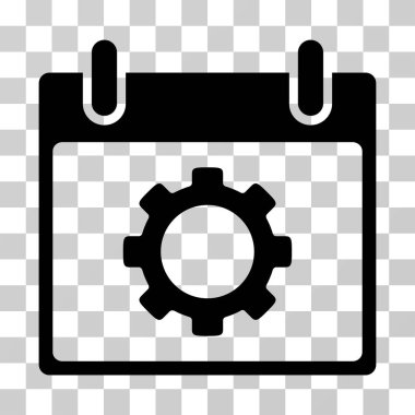 Vites seçenekleri takvim gün vektör simgesi