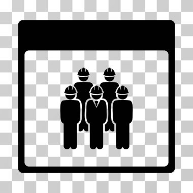 Personel takvim sayfası vektör simgesi