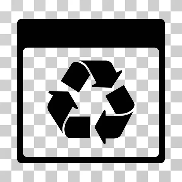 Recycler Calendrier Page vectorielle Icône — Image vectorielle