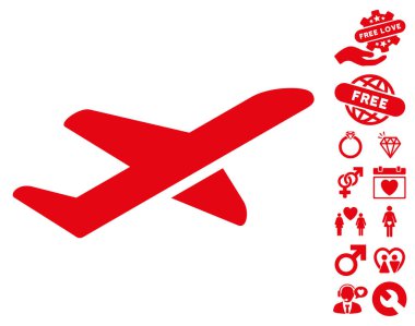 Uçak kalkış simge güzel Bonus ile