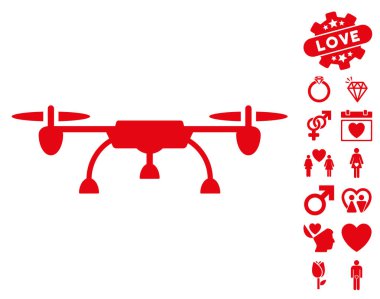 Sevgililer Bonus ile dron simgesi