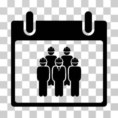 Personel takvim gün vektör simgesi
