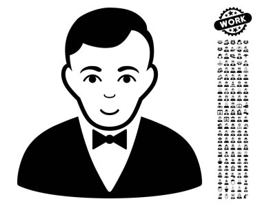 Bonus ile satıcı vektör simgesi