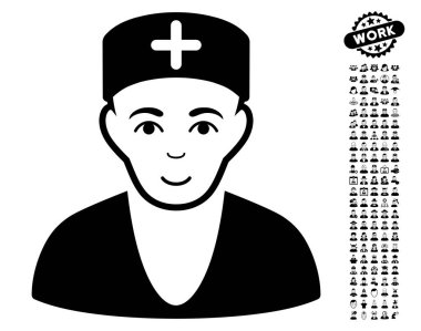 Bonus ile doktor vektör simgesi