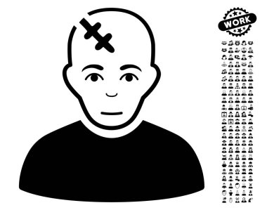 Bonus ile baş zarar vektör simgesi