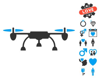 Sevgililer Bonus ile dron simgesi