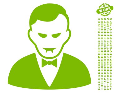 Bonus ile vampir vektör simgesi