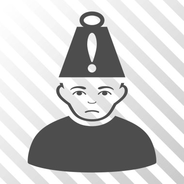 Baş stres vektör simgesi