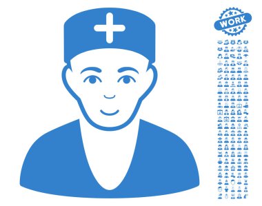 Bonus ile doktor vektör simgesi