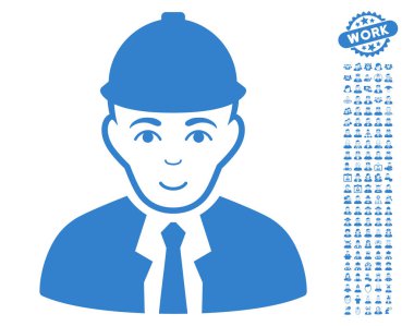 Bonus ile mühendis vektör simgesi