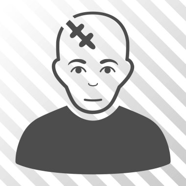 Kafası zarar vektör simgesi