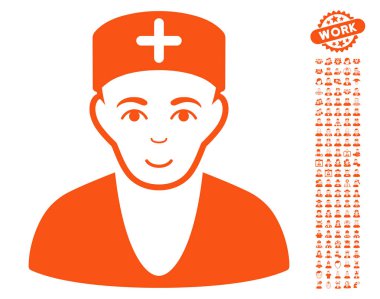 Bonus ile doktor vektör simgesi