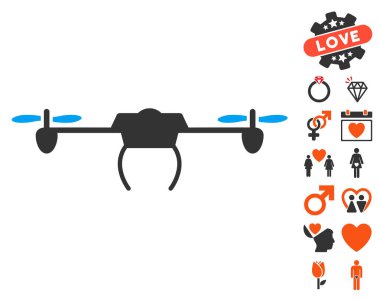 Sevgililer Bonus ile dron simgesi
