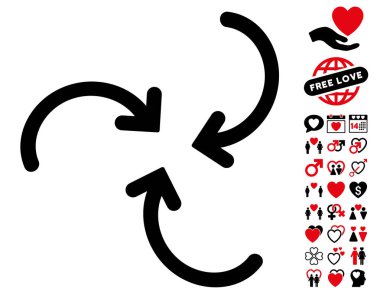 Güzel Bonus ile okları yuvarlak simge Jakuzziler