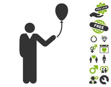 Adam Bonus Dating ile tatil balon simgesiyle