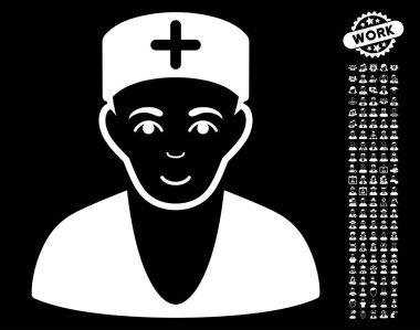 Bonus ile doktor vektör simgesi