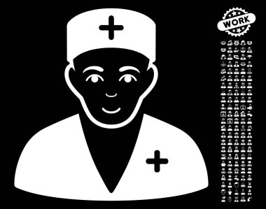 Bonus ile doktor vektör simgesi