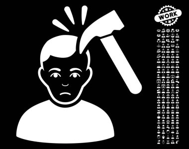 Cinayet ile Bonus ile çekiç vektör simgesi