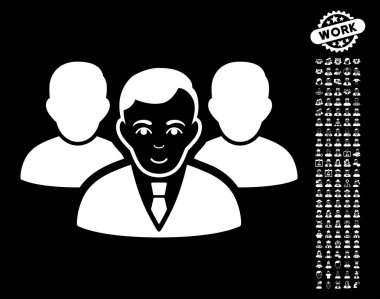 Bonus ile takım vektör simgesi