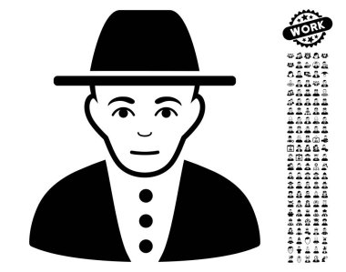 Bonus ile Yahudi vektör simgesi