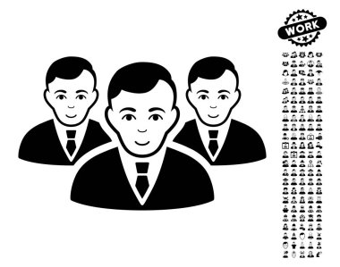 Bonus ile Yöneticisi grup vektör simgesi