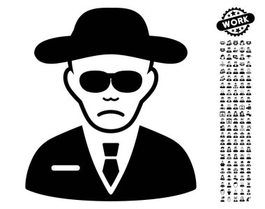 Güvenlik aracısı vektör simgesi Bonus ile