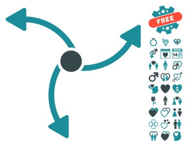 Girdap yön yuvarlak simge aşk Bonus ile