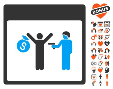 Aşk Bonus ile tutuklama takvim sayfası simgesi