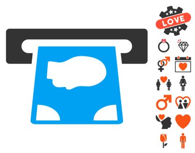 Aşk Bonus ile ATM ödeme simgesi