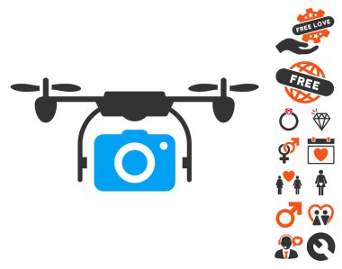 Kamera dron simgesi Sevgililer Bonus ile