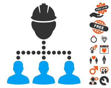 Aşk Bonus ile mühendis personel ilişkileri simgesi