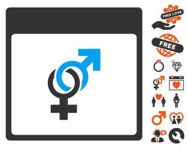 Güzel Bonus ile evlilik takvim sayfası simgesi