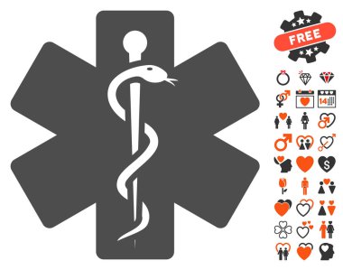 Aşk Bonus ile tıbbi amblemi simgesi