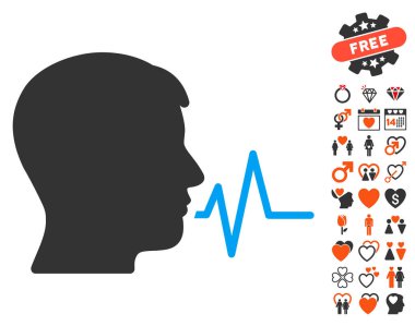 Güzel Bonus ile kişi konuşma sinyal simgesi