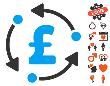 Lirası döndürme simgesi Sevgililer Bonus ile