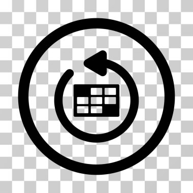 Takvim yuvarlak vektör simge Yenile