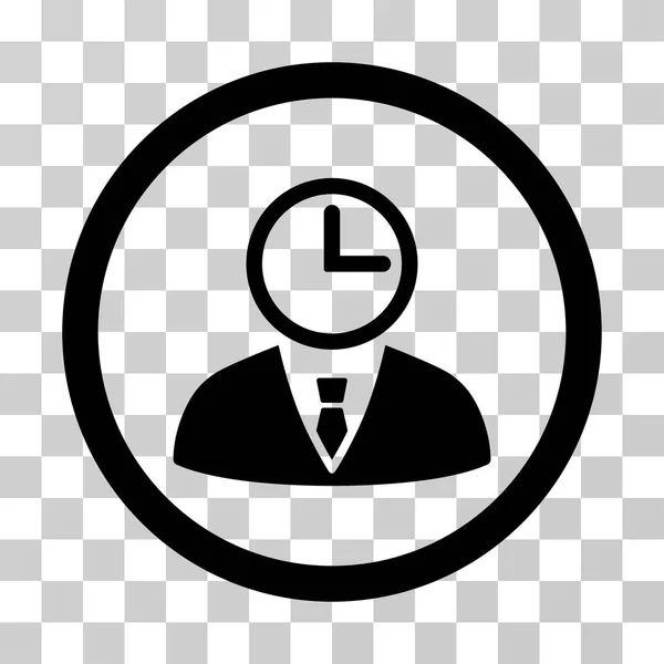 Čas Manager zaoblené vektorové ikony — Stockový vektor