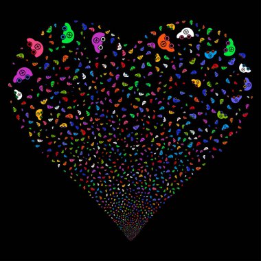 Ambulans araba havai fişek kalp