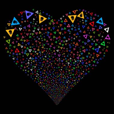 Dikkat havai fişek kalp