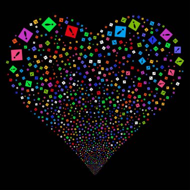 Hata havai fişek kalp