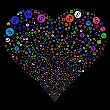 Mali mühür havai fişek kalp