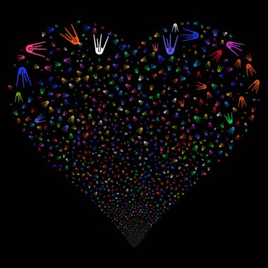 İlk uydu havai fişek kalp