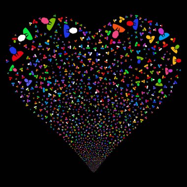 Yöneticisi havai fişek kalp