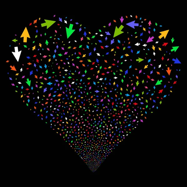 Mouse Cursor Fireworks Heart