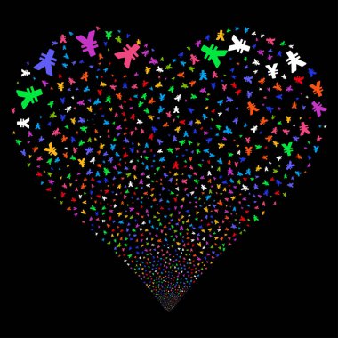 Yen havai fişek kalp